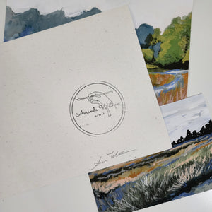 White Oak Trail (vertical) Print by Amanda Wathen,