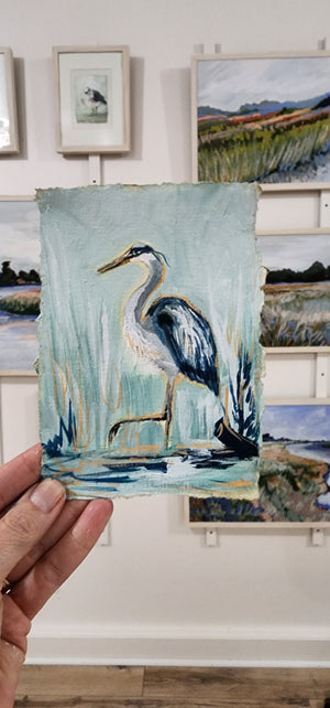Leonardo Blue Heron original