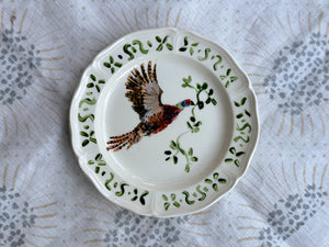 Hand-Painted Pheasant Plate – 6”