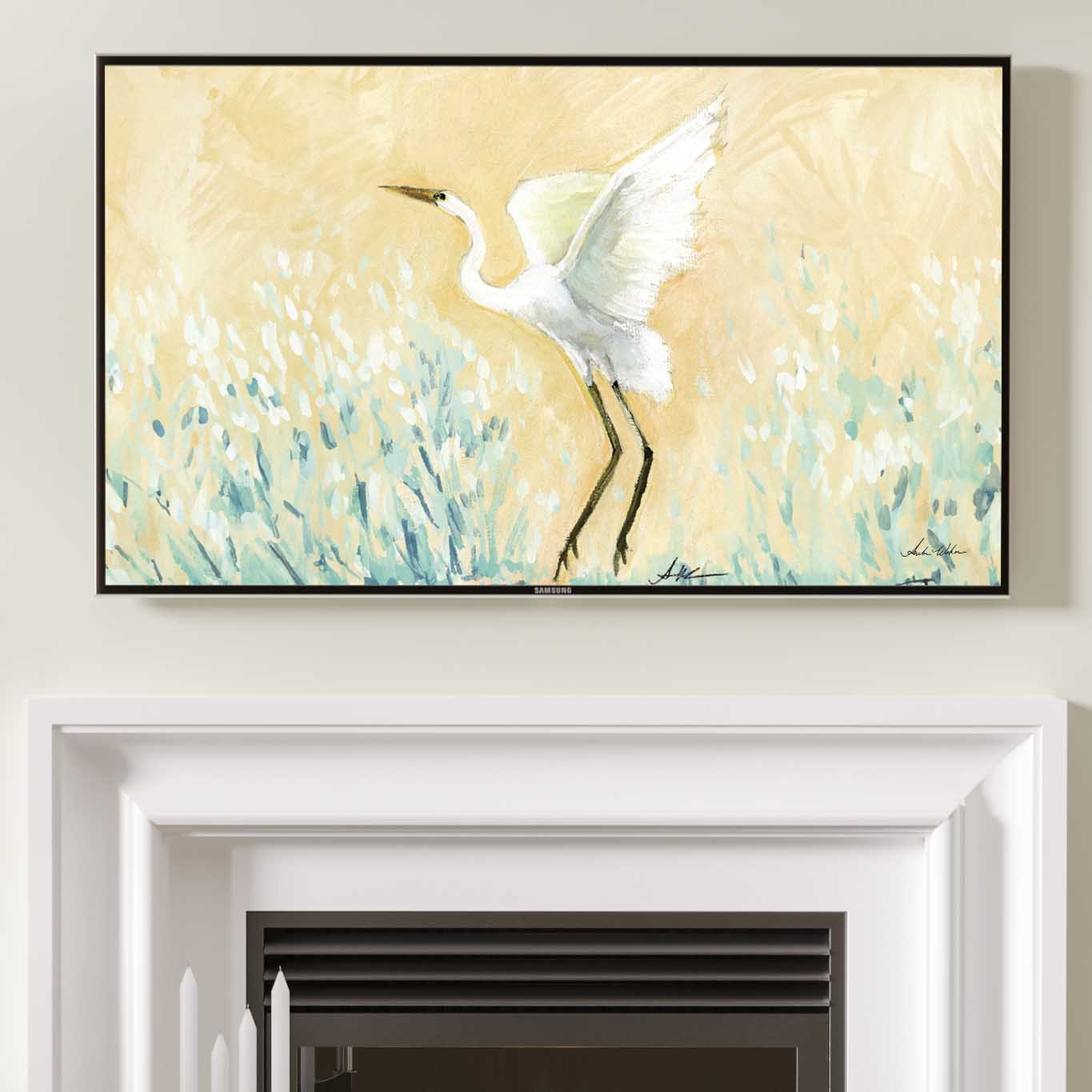 Feathers No.2  Frame T.V Digital Download Bundle