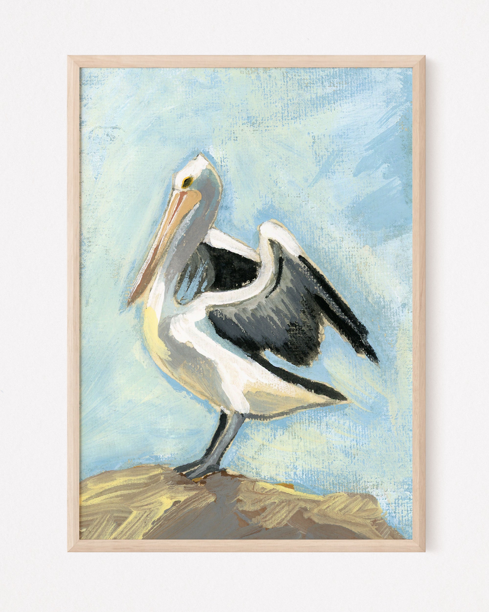 Atlas, a Pelican Bird Vertical Print