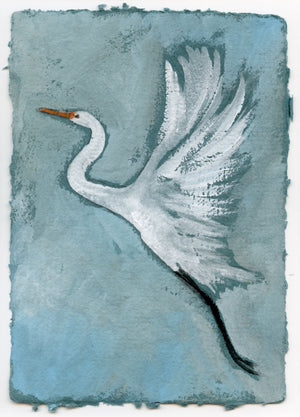 Carolina Dawn, White Egret - Giclee Print