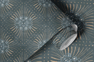 Damian Geometric- Dark Green Wallpaper