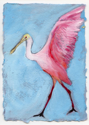 Ivy Claire, Roseate Spoonbill - Giclee Print