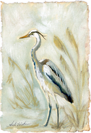 Liam, Blue Herron - Giclee Print