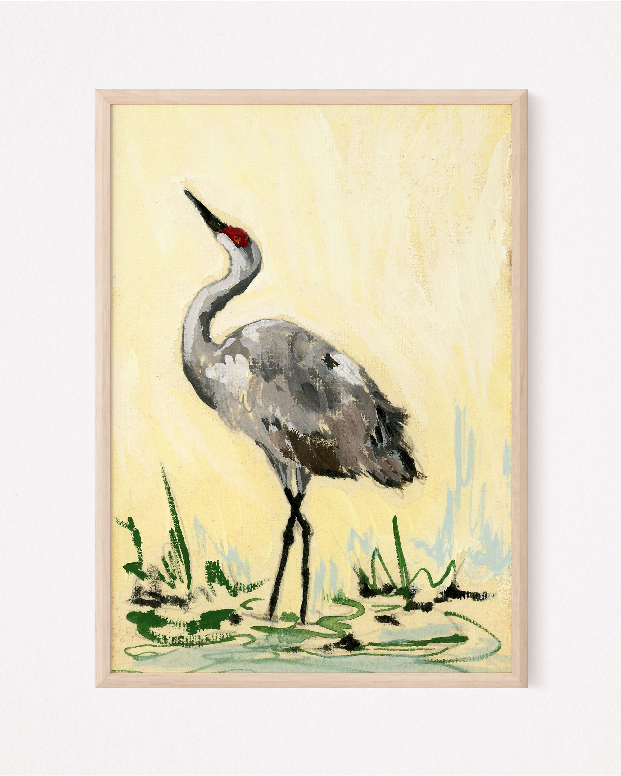 Meg, a Sandhill Crane Vertical Print