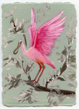 Willow Grace, Roseate Spoonbill - Giclee Print