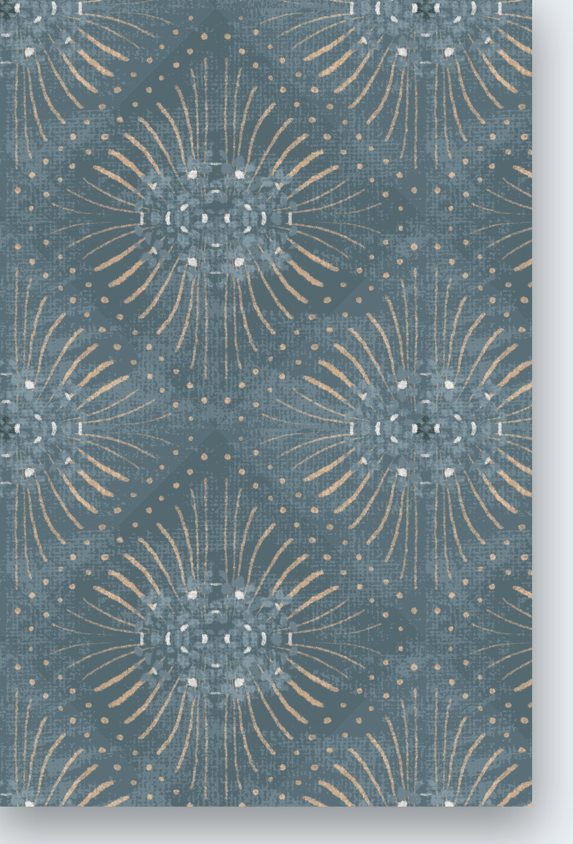 Damian Geometric- Blue Wallpaper