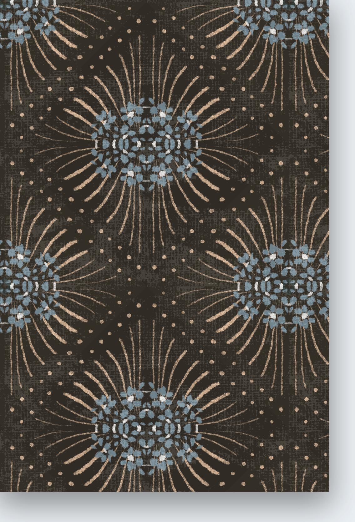 Damian Geometric- Brown Wallpaper