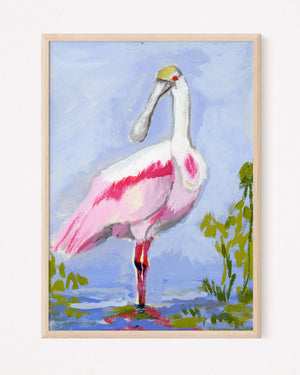 Carolina Dawn, White Egret - Giclee Print