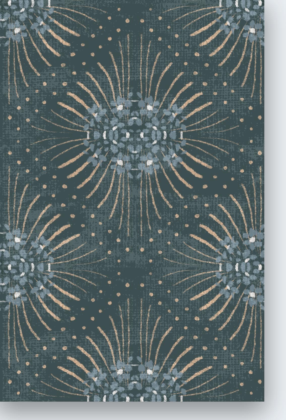 Damian Geometric- Dark Green Wallpaper