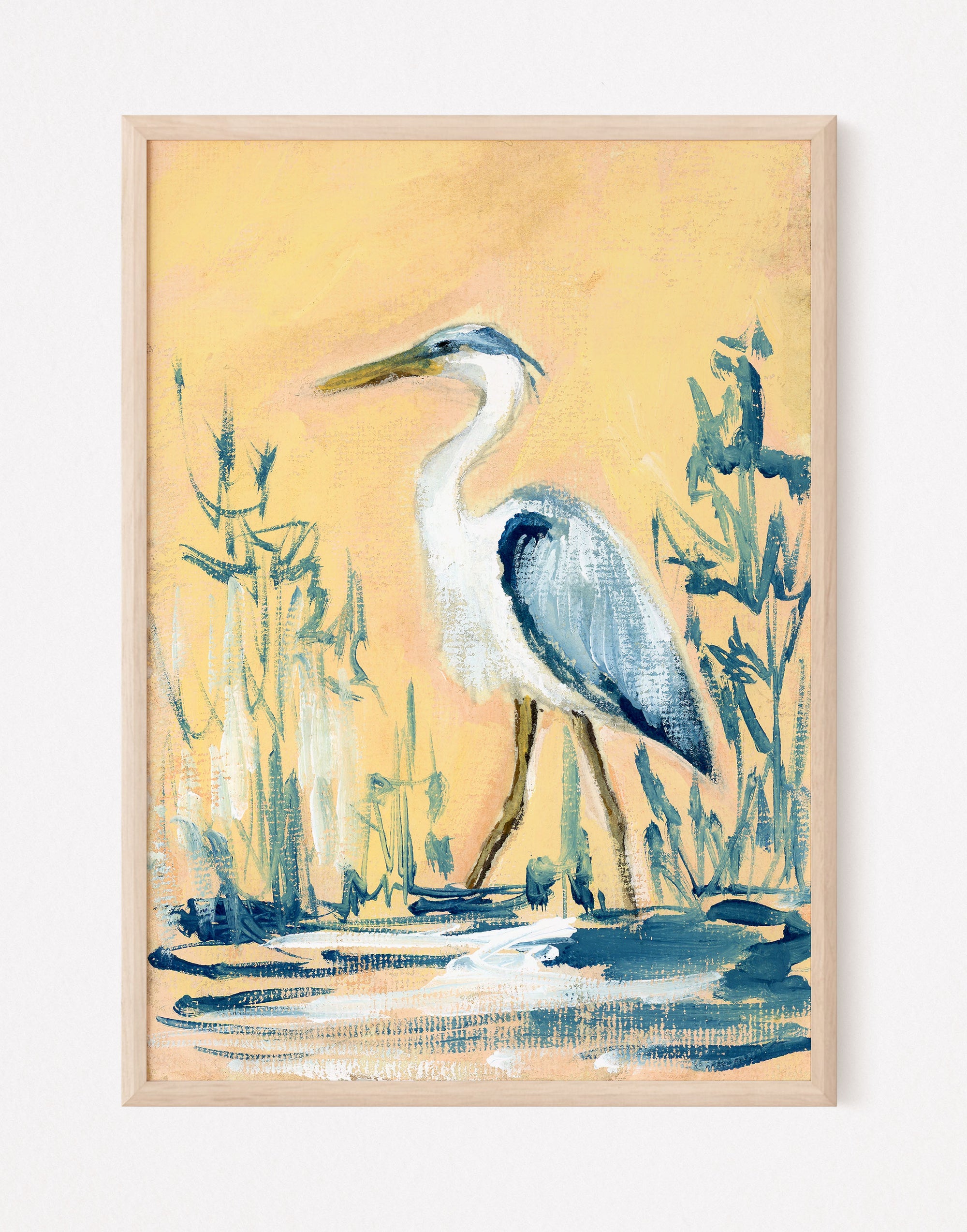 Edwin, a Blue Heron Vertical Print