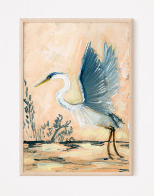 Flyer, Blue Heron a Vertical Print