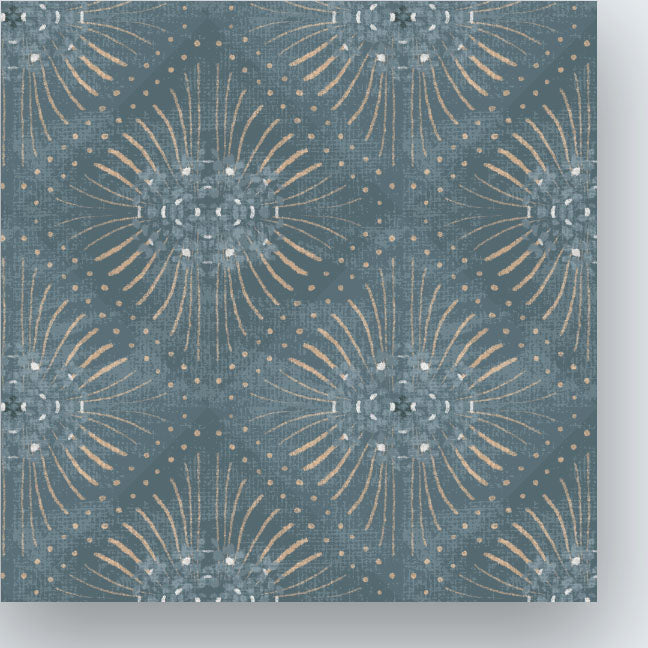 Damian Geometric-Blue (Fabric)
