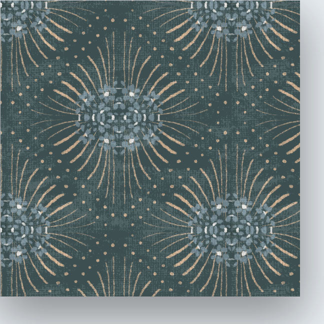 Damian Geometric-Dark Green (fabric)