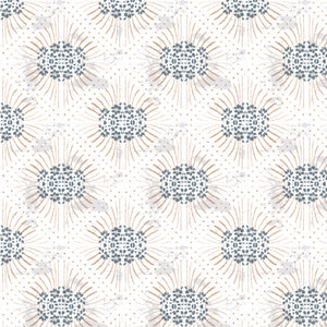 Damian Geometric-White (Fabric)