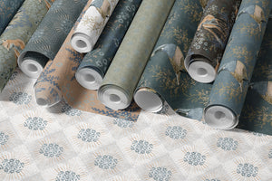 Damian Geometric- Sage Green Wallpaper