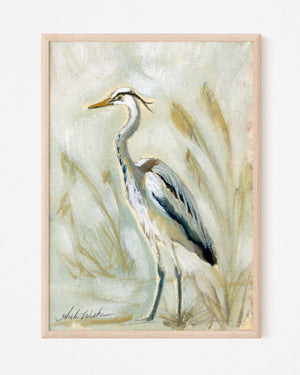 Liam, Blue Herron - Giclee Print