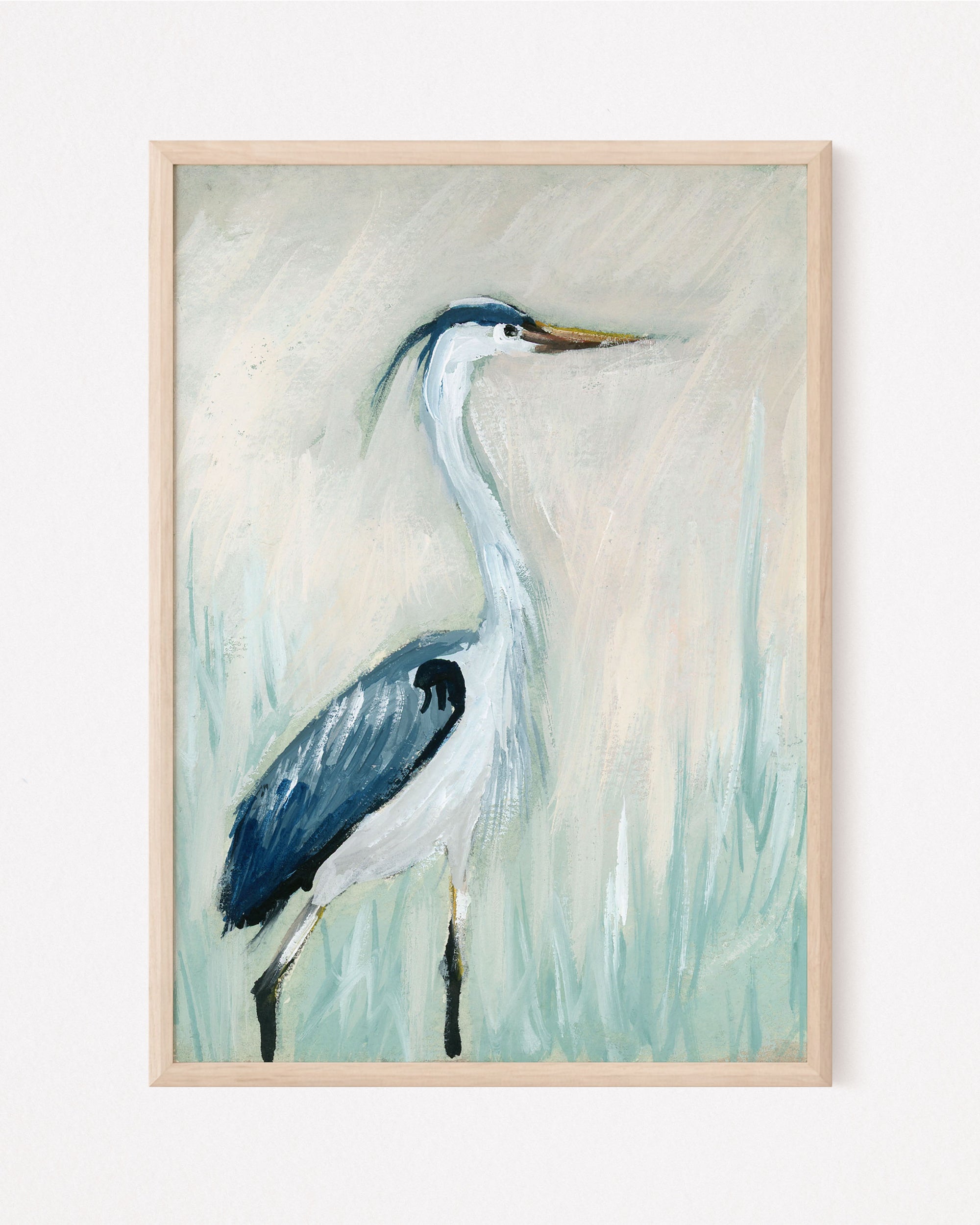 Olbrich, Blue Heron a Vertical Print