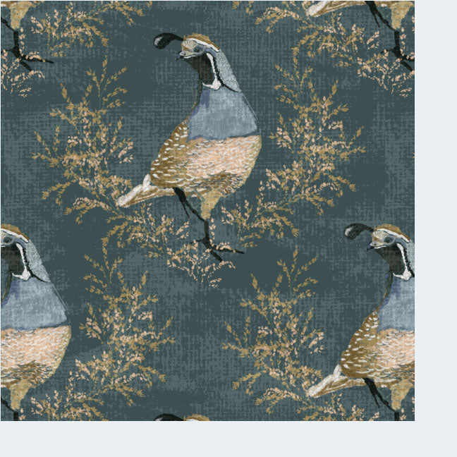Calli Quail-Dark Green (Fabric)