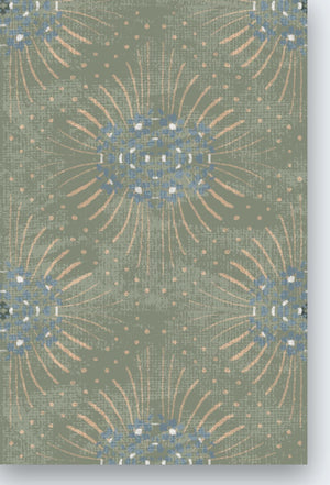 Damian Geometric- Sage Green Wallpaper