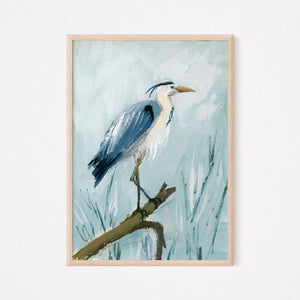 Sean, Blue Heron a Vertical Print