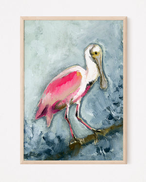 Willow, Roseate Spoonbill - Giclee Print