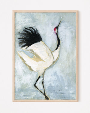 Winter, Sandhill Crain - Giclee Print