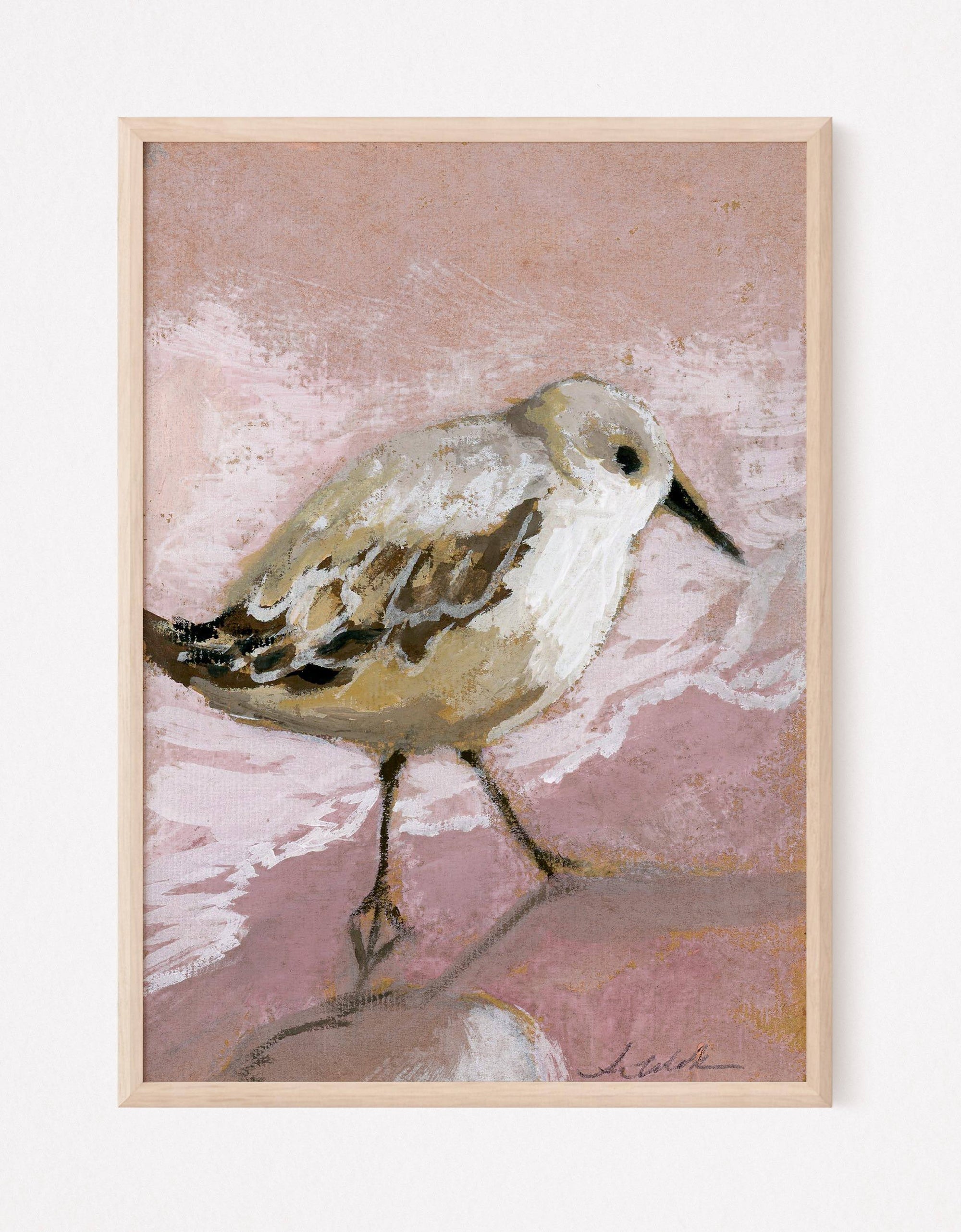 Bennet, a Sandpiper Vertical Print