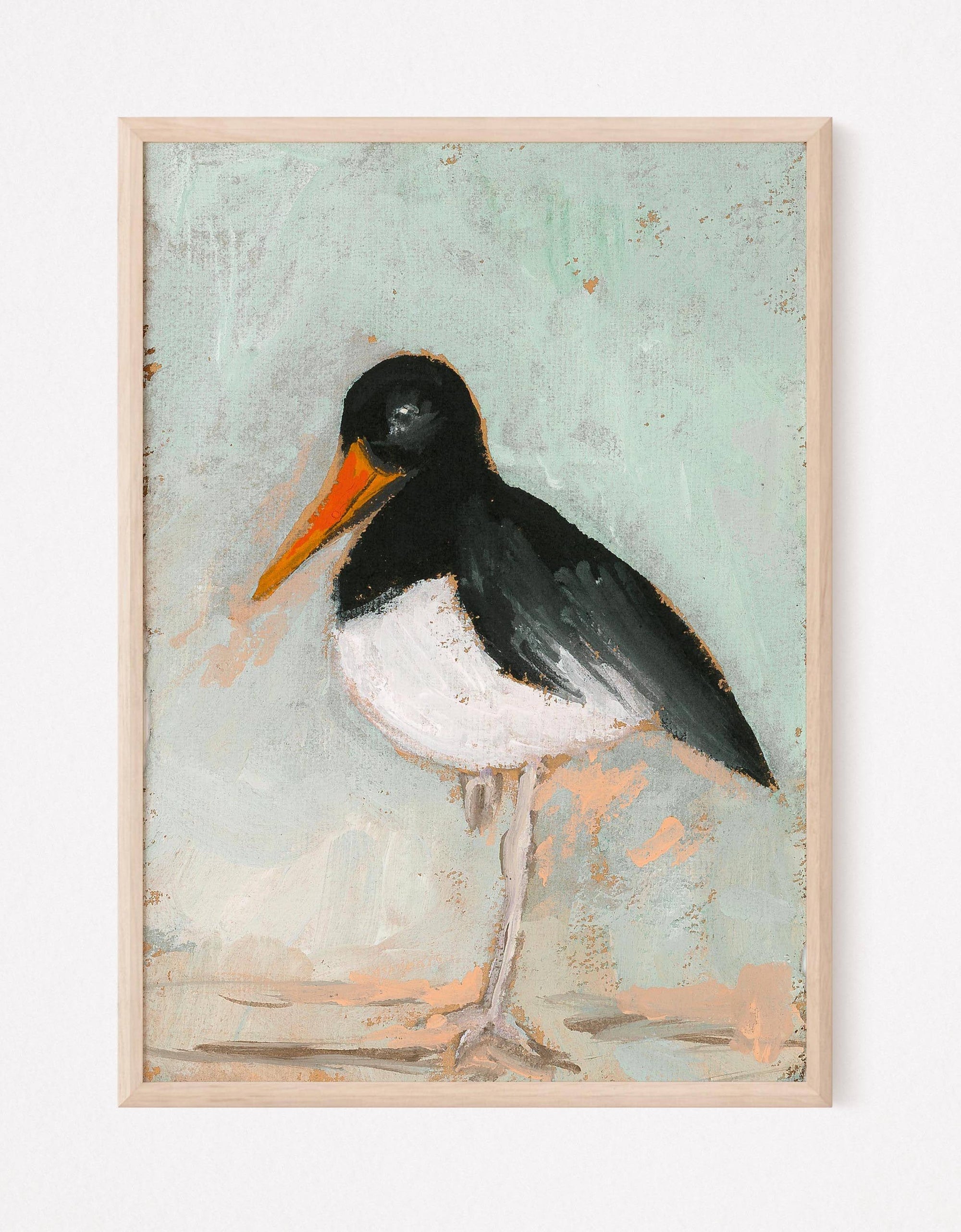 Joy, an Oyster Catcher Vertical Print