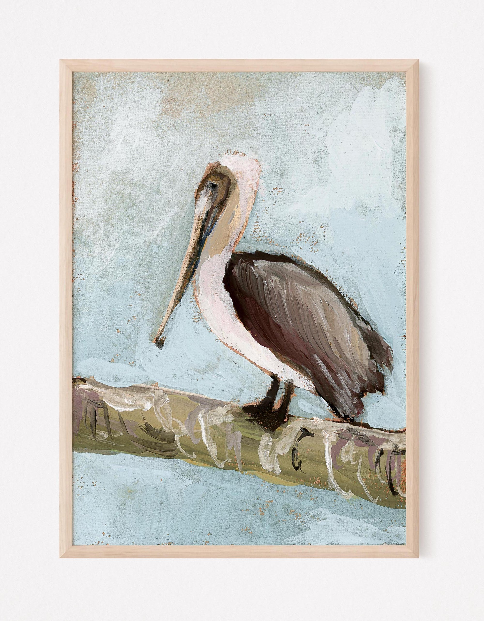 Leroy, a Pelican Vertical Print