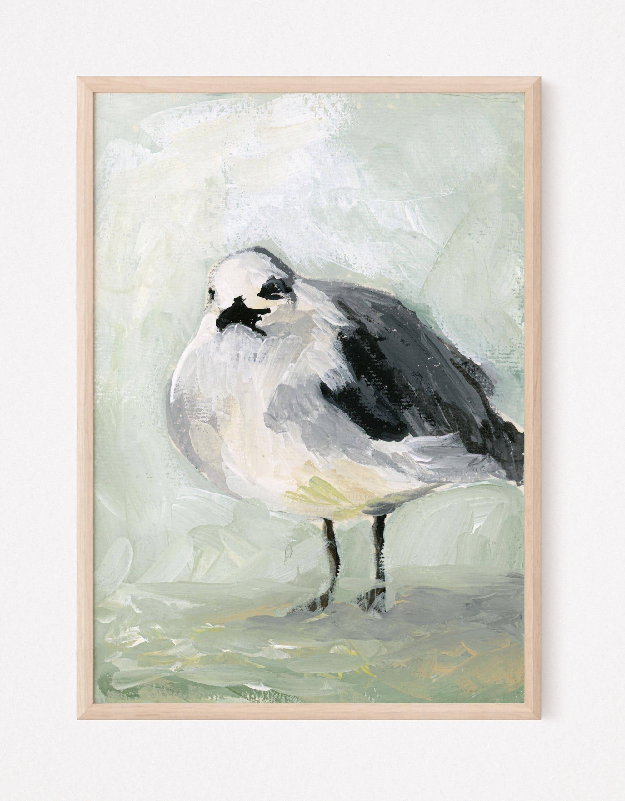 Rodger Red, a Seagull Vertical Print