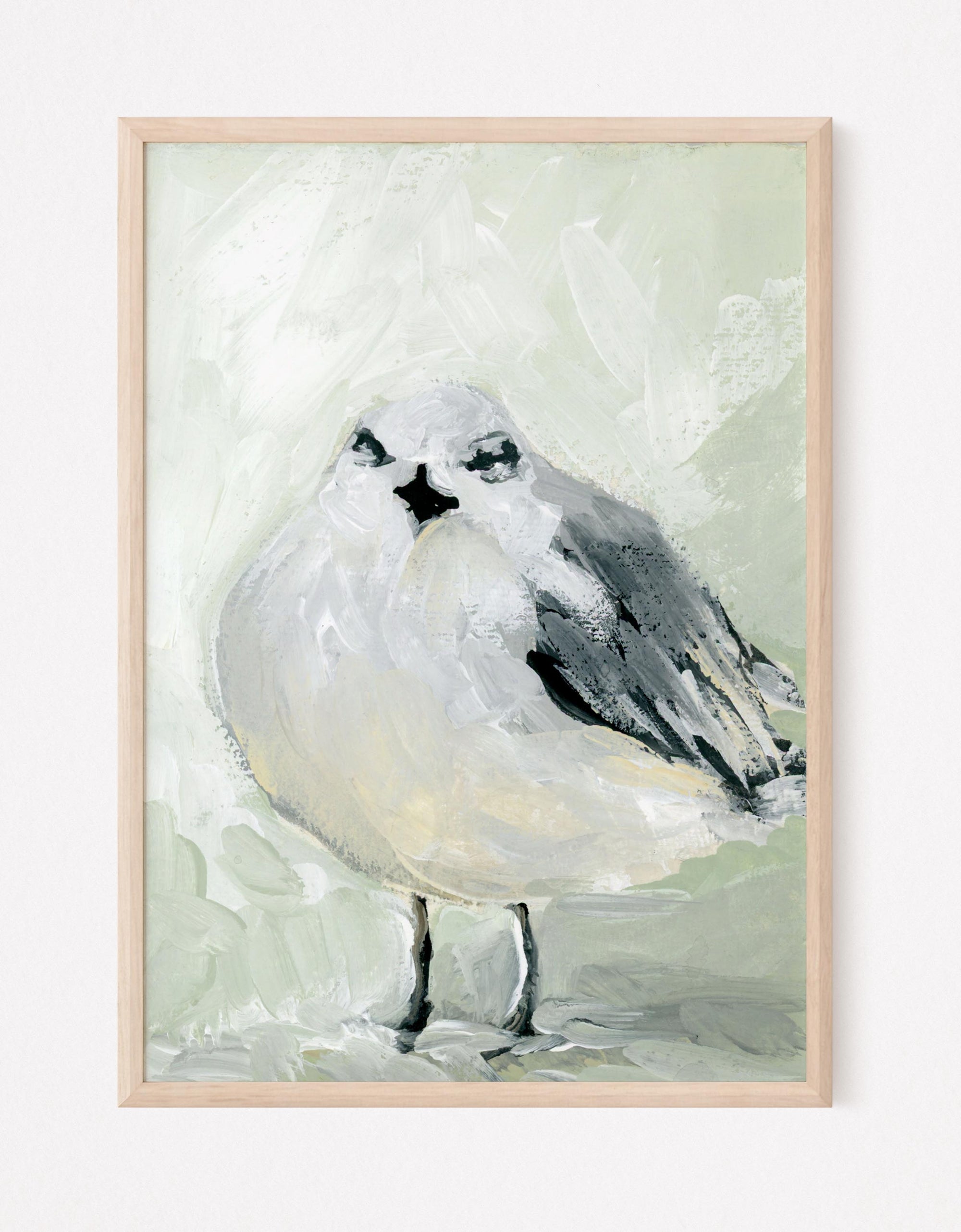 Sally Sue Red, a Seagull Vertical Print