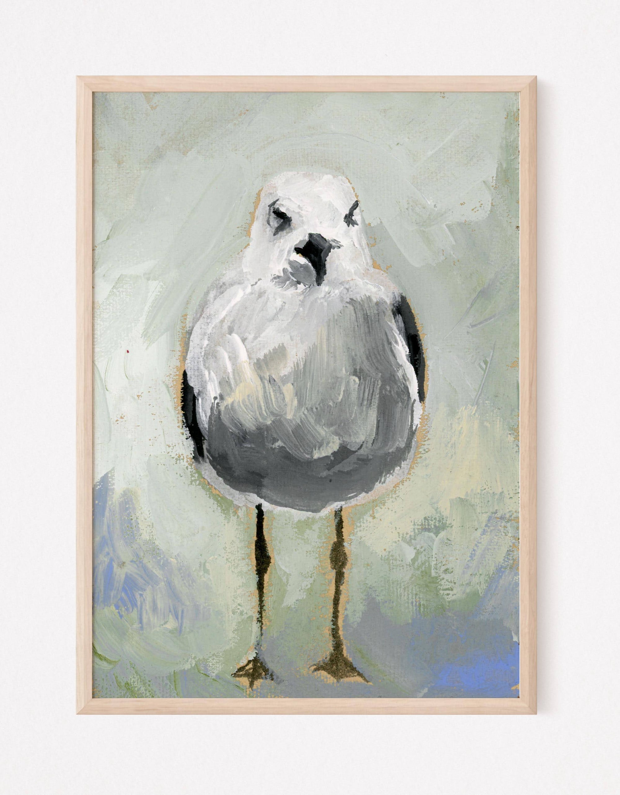 Ruby, a Seagull Vertical Print