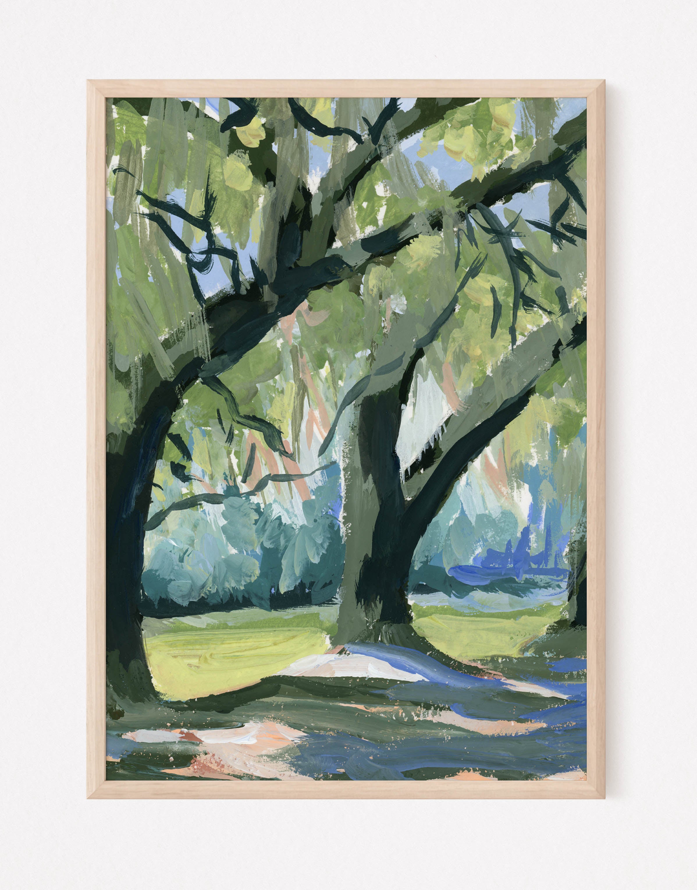 White Oak Trail, a Vertical Print - Amanda Wathen