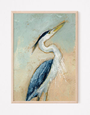 Will, a Blue Heron Vertical Print